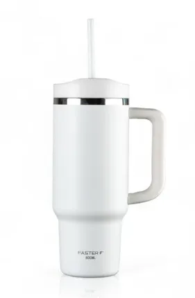 COPO KING FASTER C/ CANUDO (WHITE) - 800ML