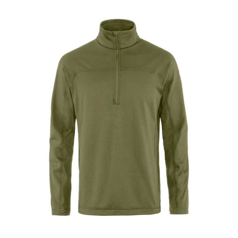 Fjallraven Abisko Lite Mens Fleece Half Zip 2026 Dark Navy / XL