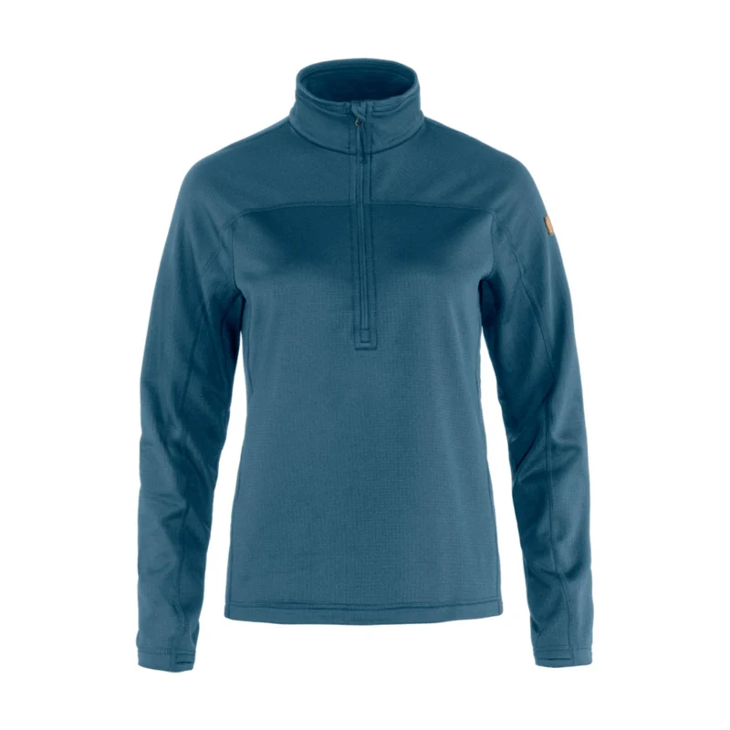 Fjallraven Abisko Lite Womens Fleece Half Zip 2026 Indigo Blue / XS