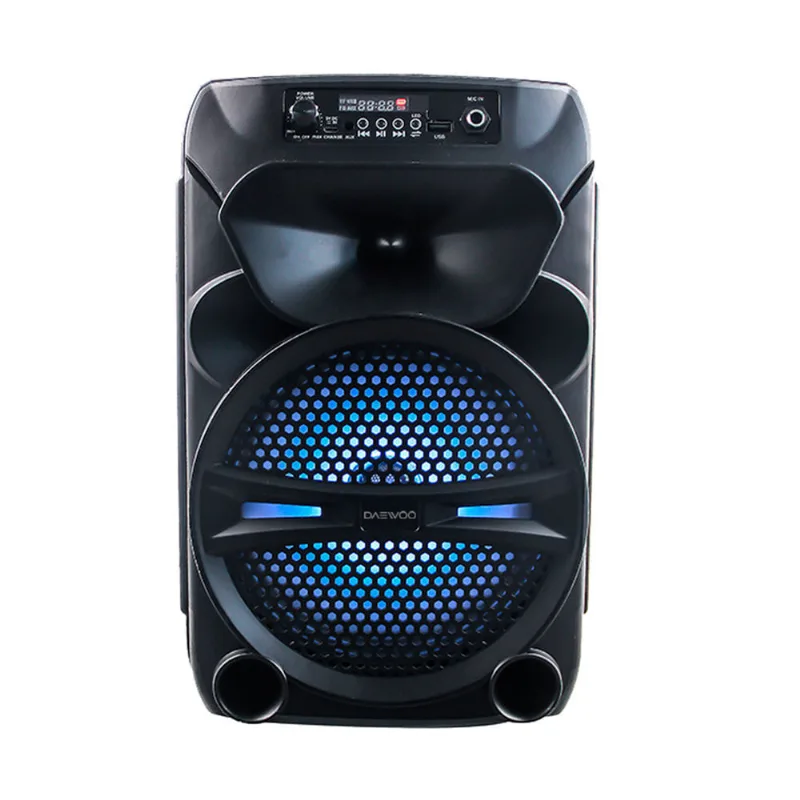 Parlante portátil Daewoo Vert bluetooth 1200 PMPO negro