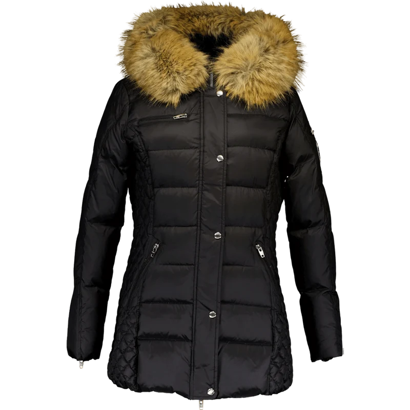 Beam Mid Coat Black/natural 40