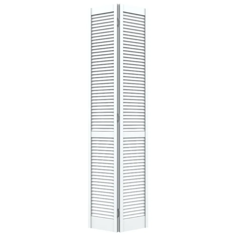 ReliaBilt 23-1/2-in x 79-in Louvered Solid Core Interior Bifold Closet Door