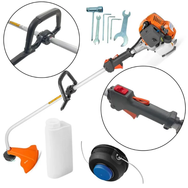 Roçadeira Aparador Grama Husqvarna Gasolina 321c 25,4cc 1hp Partida Fácil