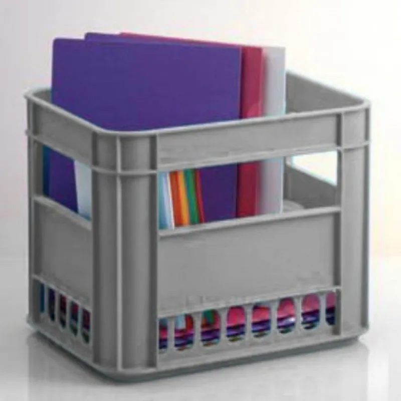 Canasta Plástica Multiusos gris Vanyplas