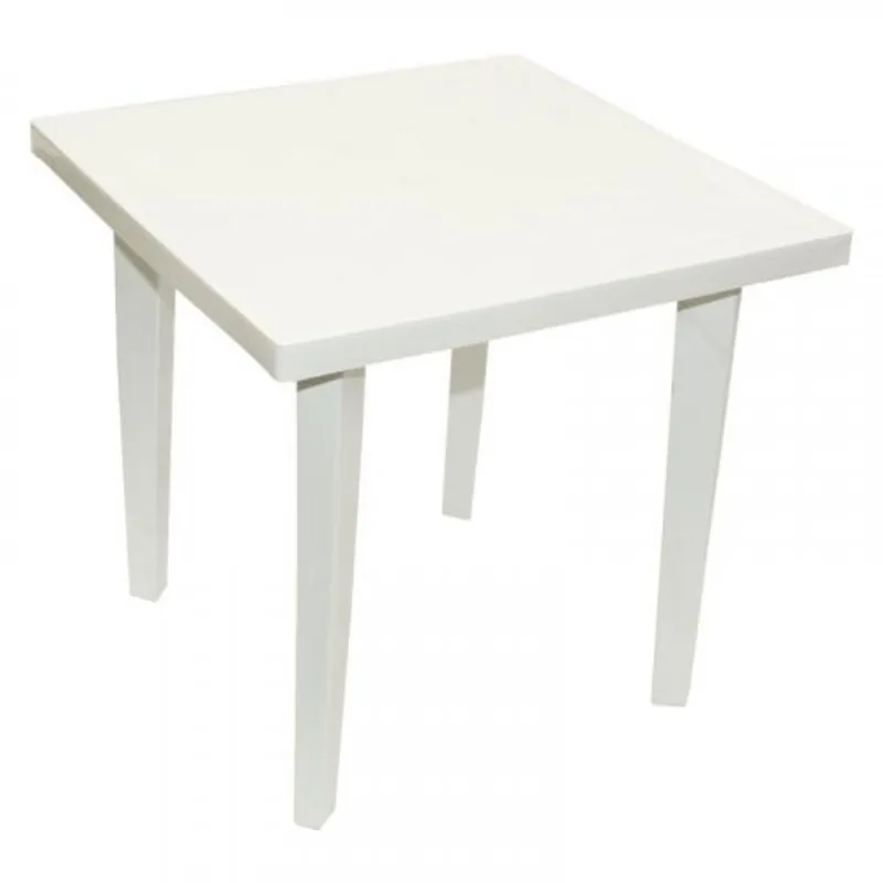 Mesa 75 cm x 75 cm Cuadrada Blanca