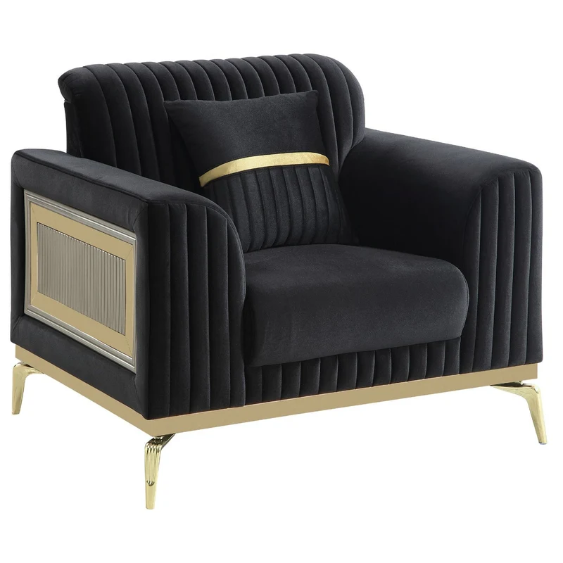 Antigua - Upholstered Chair Black
