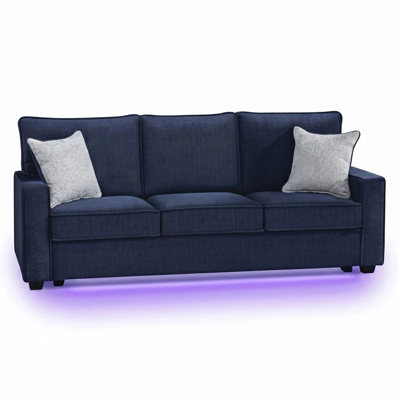 Rita - Sofa, LED Base Lighting Blue