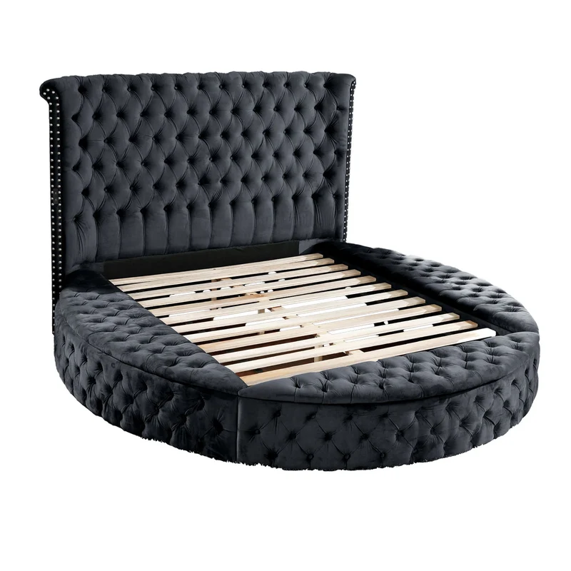 Hazel - Storage Bed Black / King