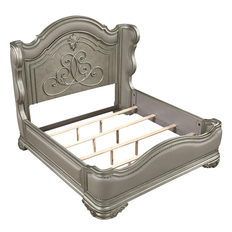Bella - Traditional Bed Silver / Queen