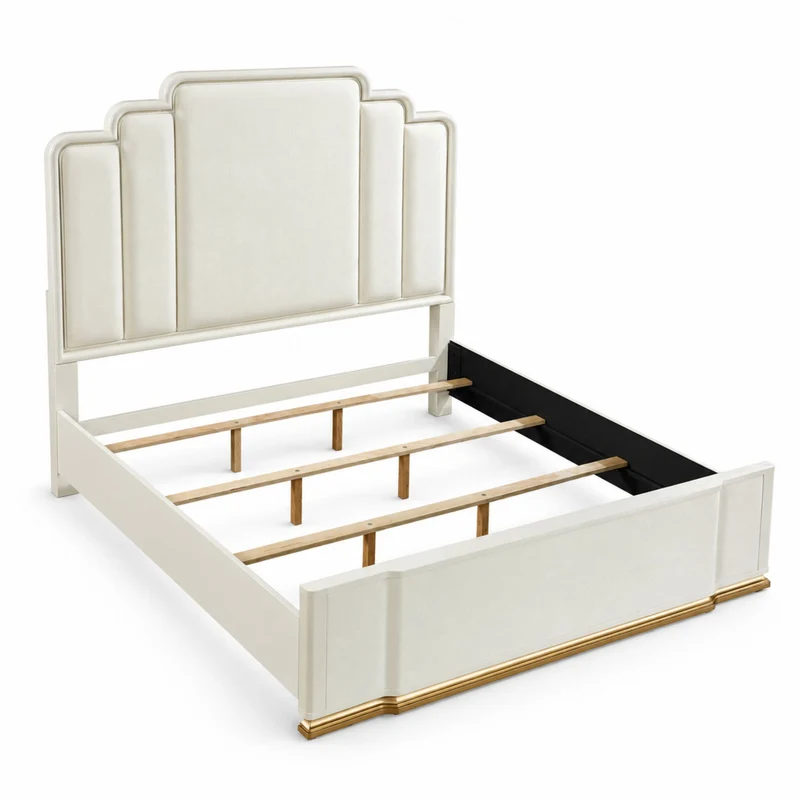 Lexington - Upholstered Bed Beige / King