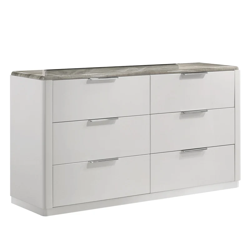 Jazz - 6 Drawer Dresser (Mirror Not Included) - White
