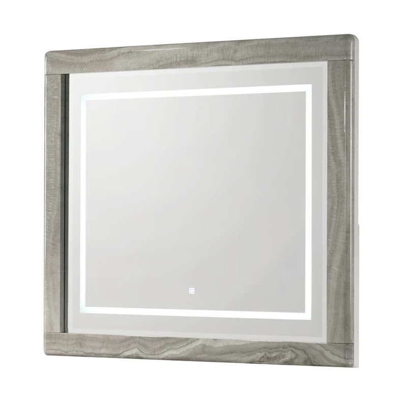 Jazz - LED Mirror With Touch Sensor Switch (Dresser Not Included) - White