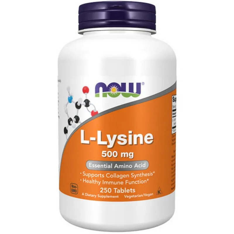 Lisina 500 Mg 250 Comprimidos Now Foods