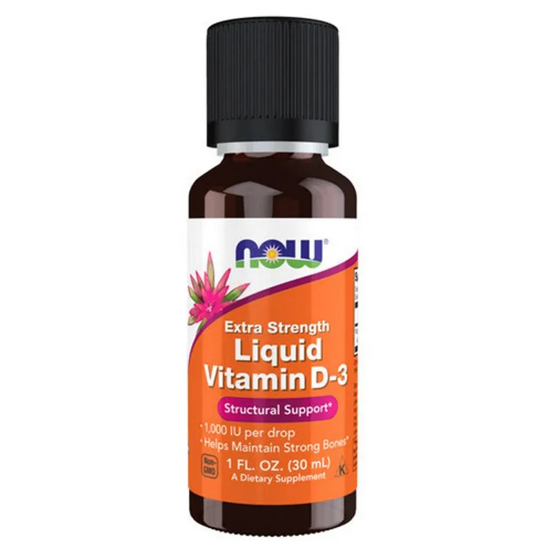 Vitamina D-3 Liquid Extra Strength 1000 Iu 1 Oz By Now Foods