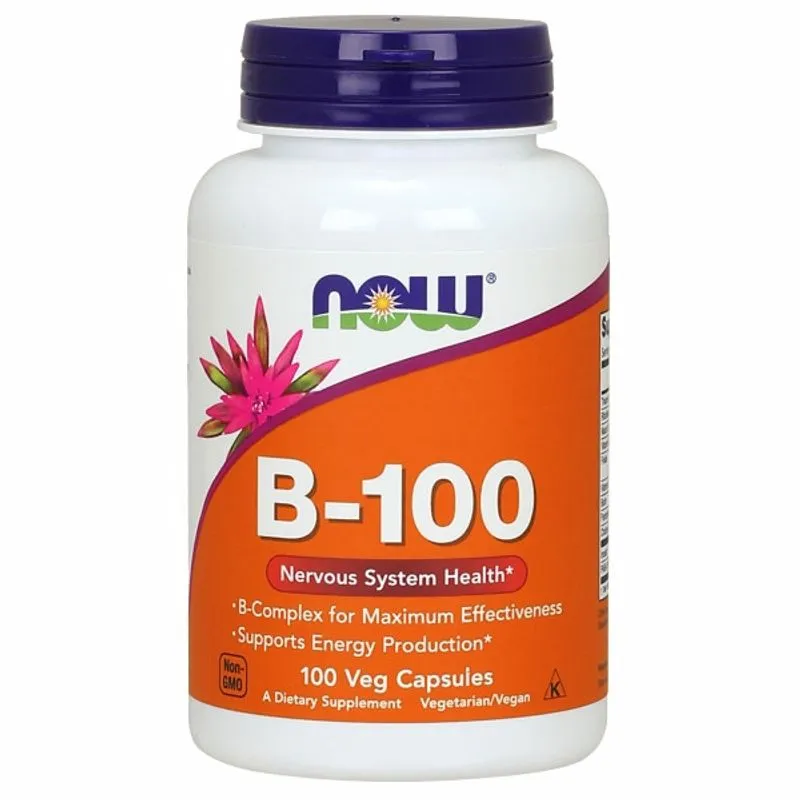 Vitamina B-100 100 Cápsulas Da Now Foods (pacote Com 2)