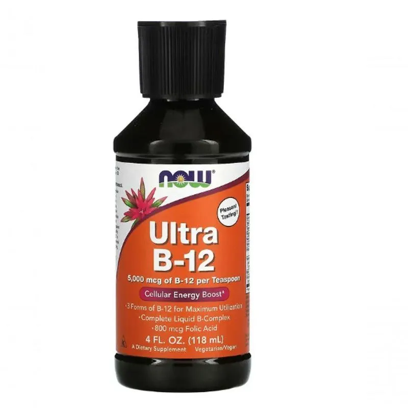 Vitamina Ultra B12, 5000mcg, 118ml, Now