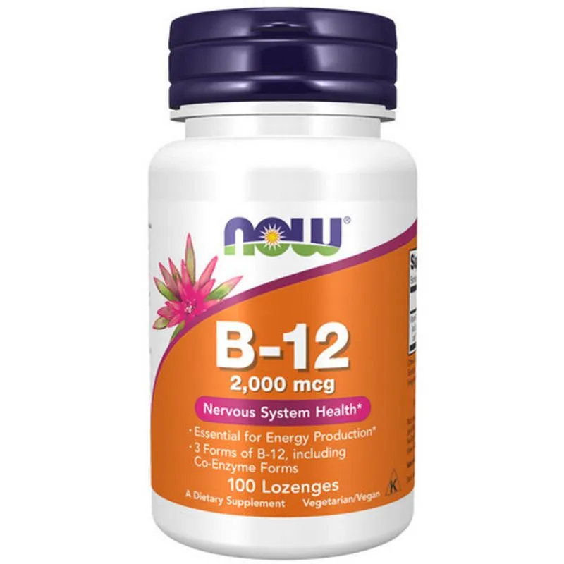 B-12 2000 Mcg 100 Pastilhas Now Foods