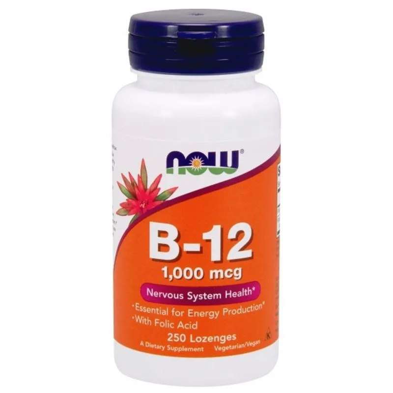 B-12 1000 Mcg 250 Pastilhas Now Foods