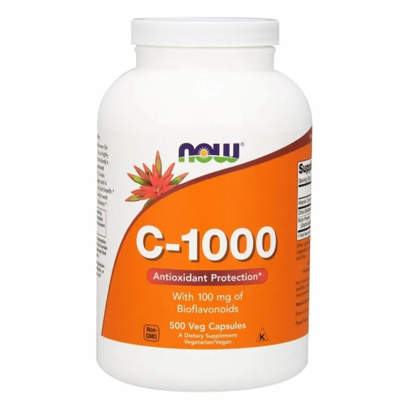 Vitaminc-1000 500 Cápsulas Da Now Foods (pacote Com 2)