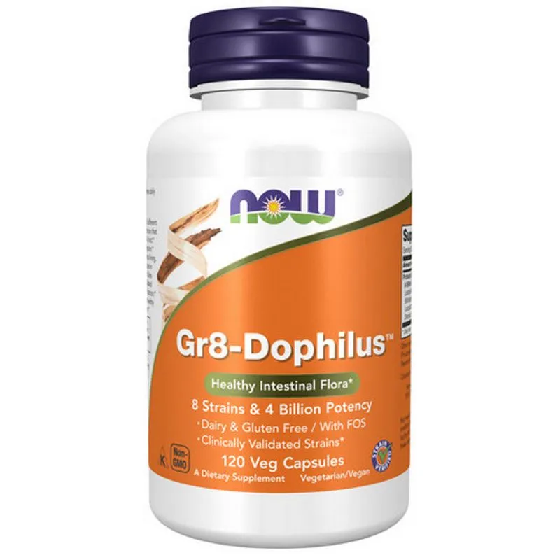 Gr8-dophilus 120 Veg Caps Até Agora Alimentos