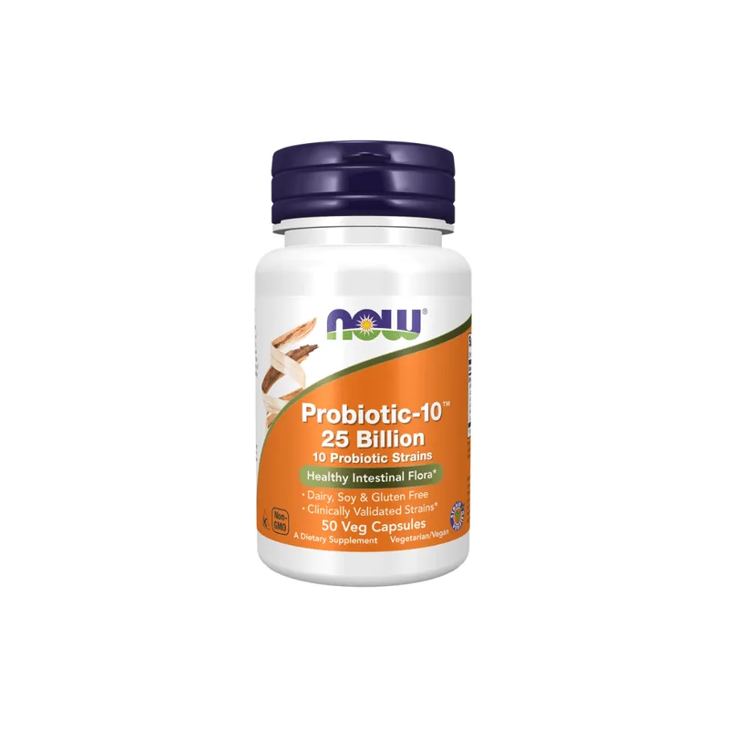 Probiotic-10 25 Billion Now Foods 50 Capsulas