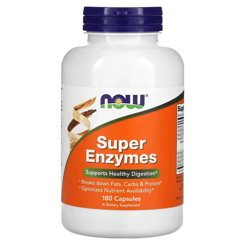 Super Enzymes (180 Capsules) - Now Foods