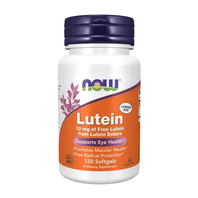 Lutein 10mg Now Foods 120 Cápsulas (importado)