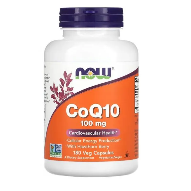 Suplemento Alimentar Coq10 100mg 180 Cápsulas - Now Foods
