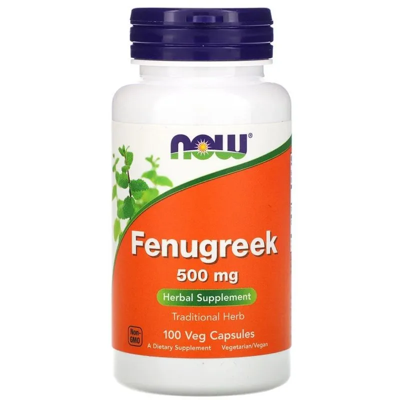 Fenugreek (feno-grego), 500 Mg, 100 Cápsulas, Now
