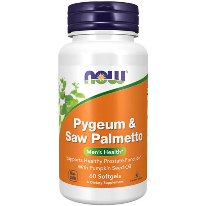 Pygeum Saw Palmetto Extrato 25 Mg80 Mg 60 Sgels Até Agora Alimentos