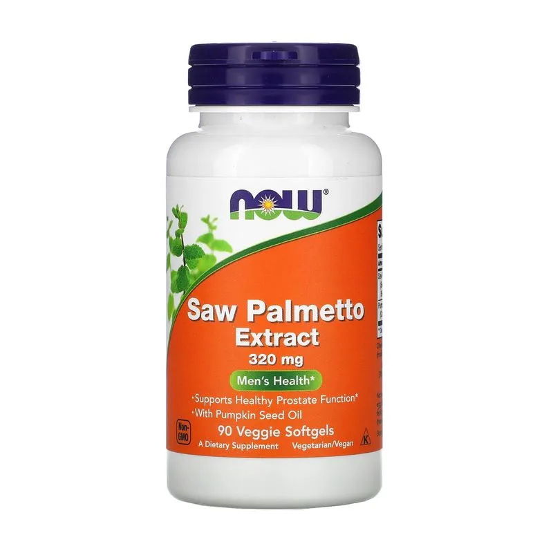 Now Foods Saw Palmetto Extract 320mg 90 Veg Softgels