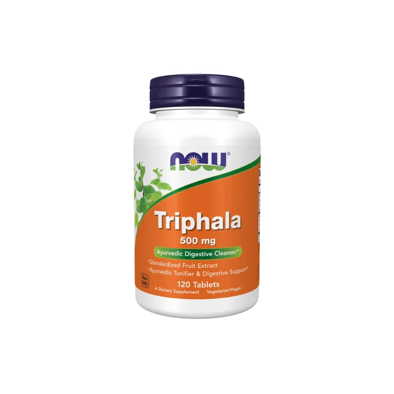 Triphala 500mg 120 Tabletes Now Foods Importado