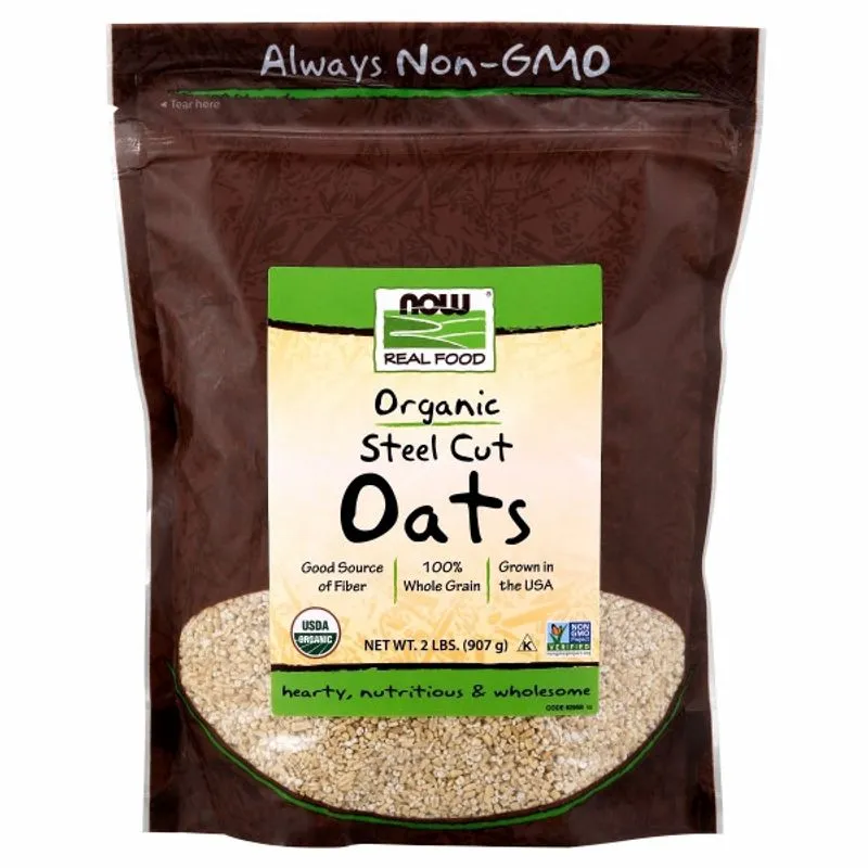 Aveia Cortada Em Aço 2 Lb Da Now Foods (pacote Com 2)