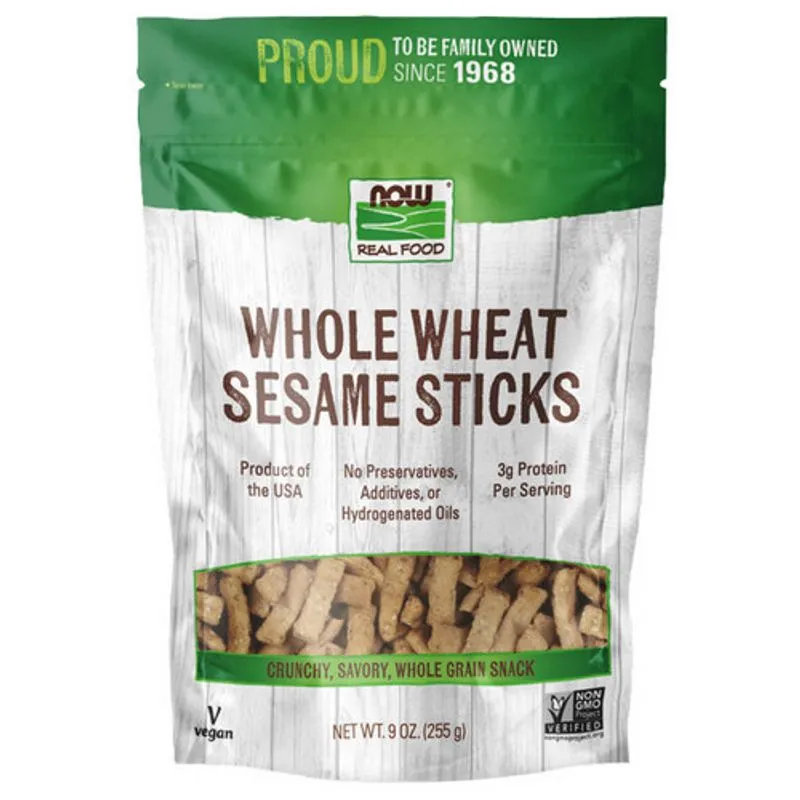 Sesame Sticks Salgados (trigo Integral) 9 Oz Até Agora Alimentos