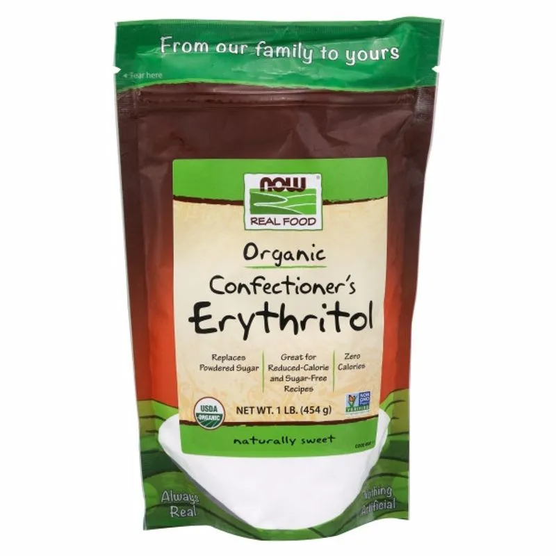 Eritol 1 Lb Da Confeitaria Orgânica Pela Now Foods