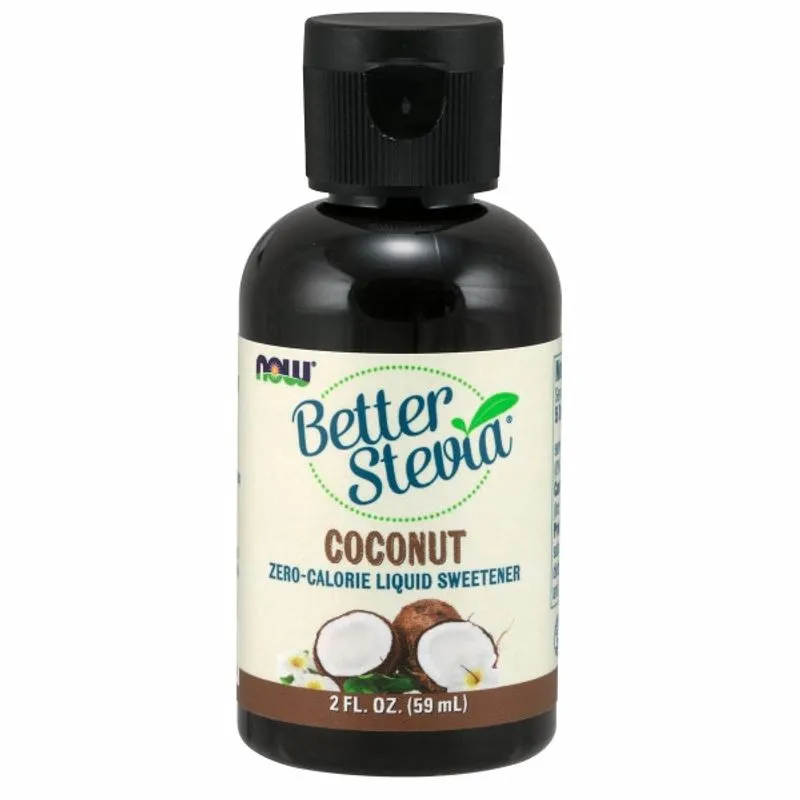Adoçante Líquido Better Stevia Coco 2 Fl Oz Da Now Foods (pacote Com 4)