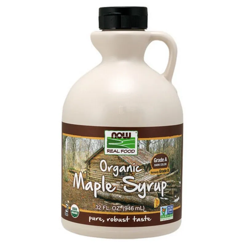 Xarope De Bordo Orgânico Grau B 32 Oz Pela Now Foods