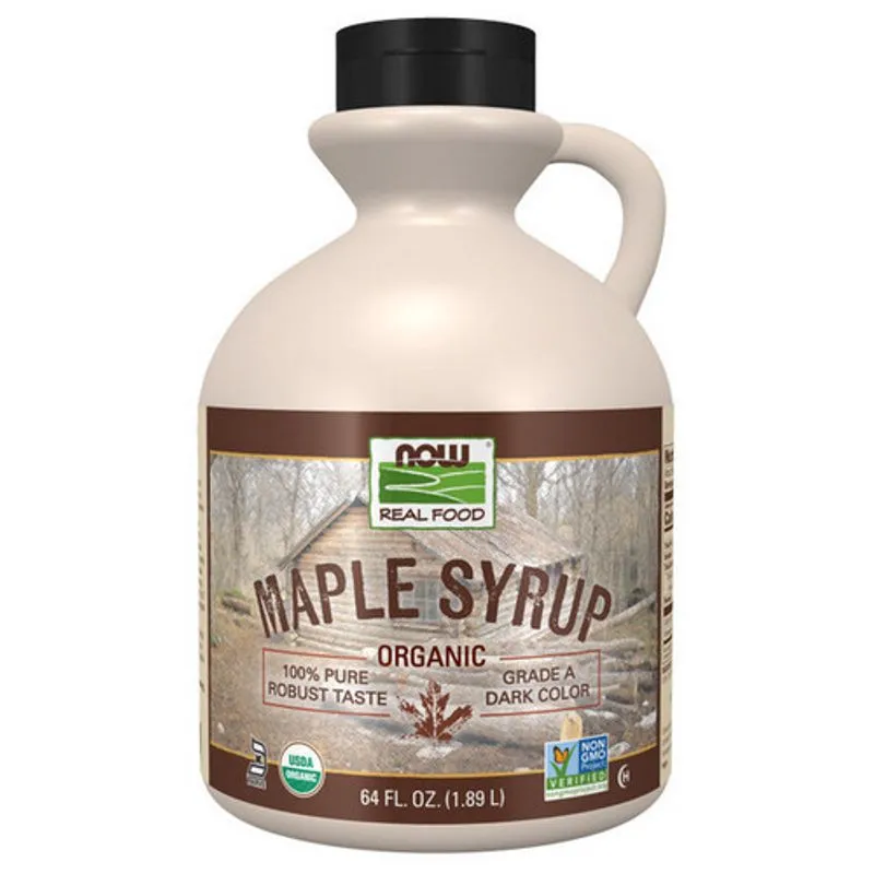 Xarope De Bordo Organic Grade A 64 Oz By Now Foods