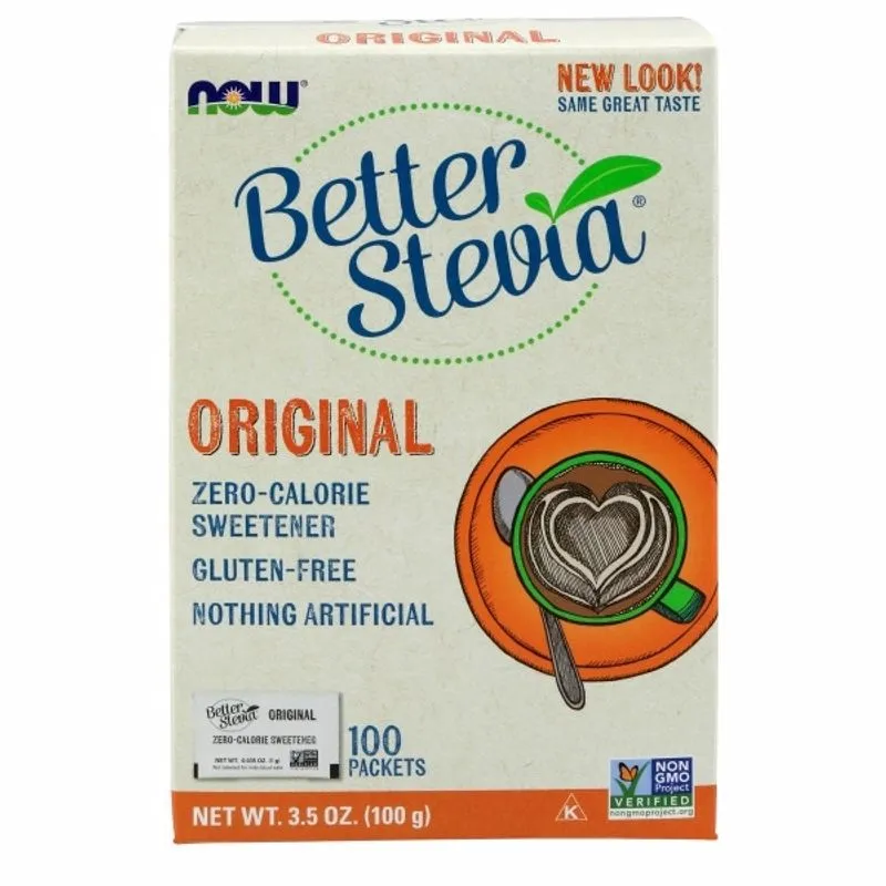 Betterstevia Pacotes 100/caixa Now Foods