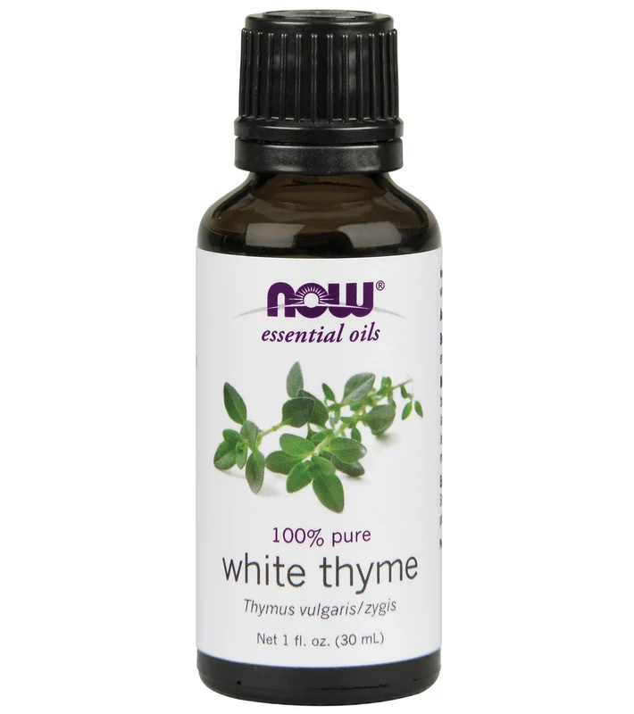 NOW 100% Pure Thyme Oil White 1 oz