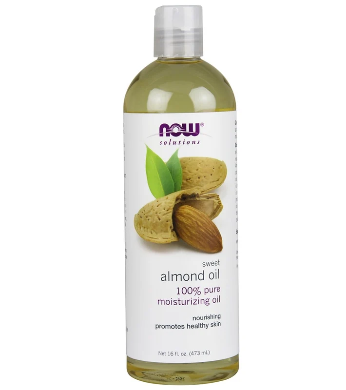 NOW 100% Pure Almond Oil - Hexane Free Expeller Pressed 16 oz