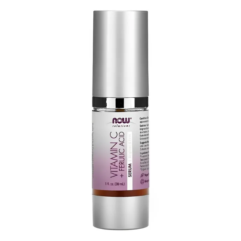 Vitamina C/sérum Ácido Ferúlico Now Foods 30ml Importado
