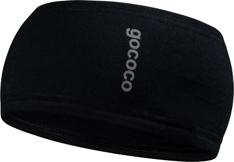 Straight Headband Wool Black ONESIZE