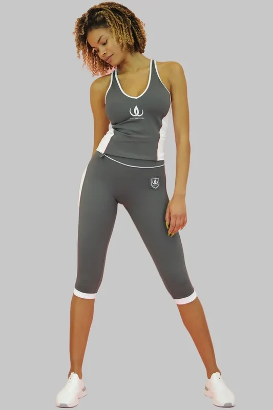 Slimline Sculpting Tank Dark Grey L