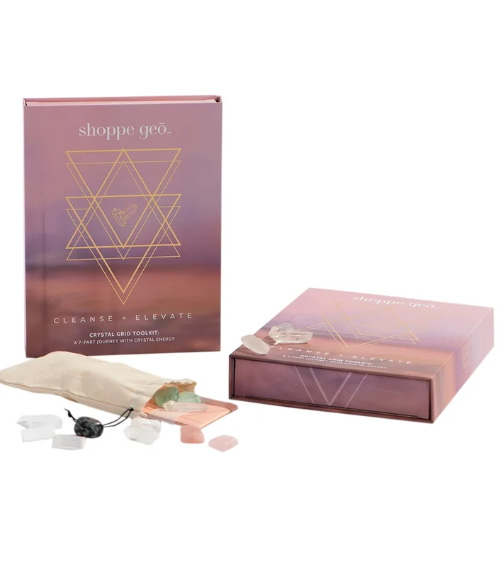 GeoCentral Cleanse + Elevate Crystal Grid Toolkit Multi