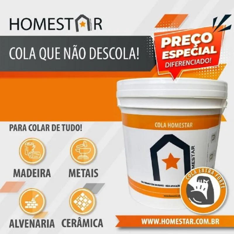 Cola Homestar Nova Formula 1 Kg Branco