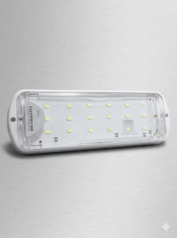Luminária Emergência Slim 1000 Lúmens 12/24v Ip-67 Lsc-1067