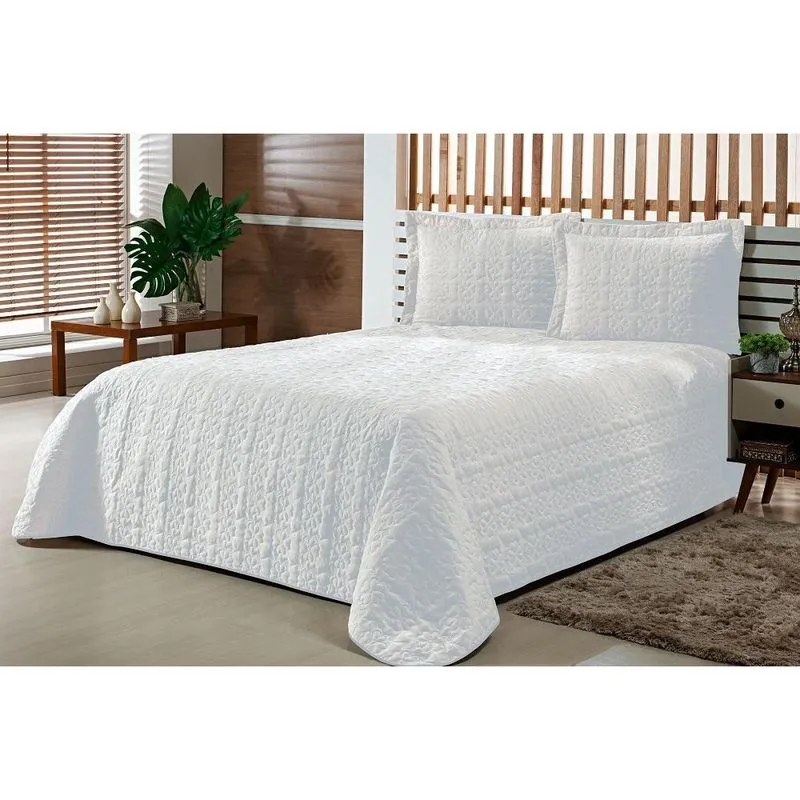 Cobre Leito Solteiro 2 Peças Matelado Austria Branco