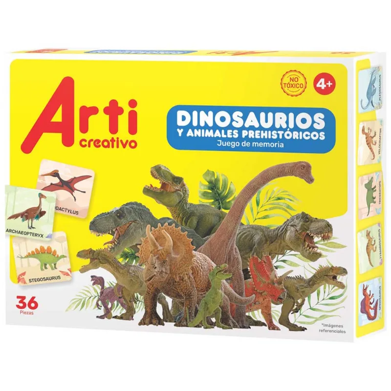 Juego de Memoria ANTICREATIVO Dinosaurios 36pcs