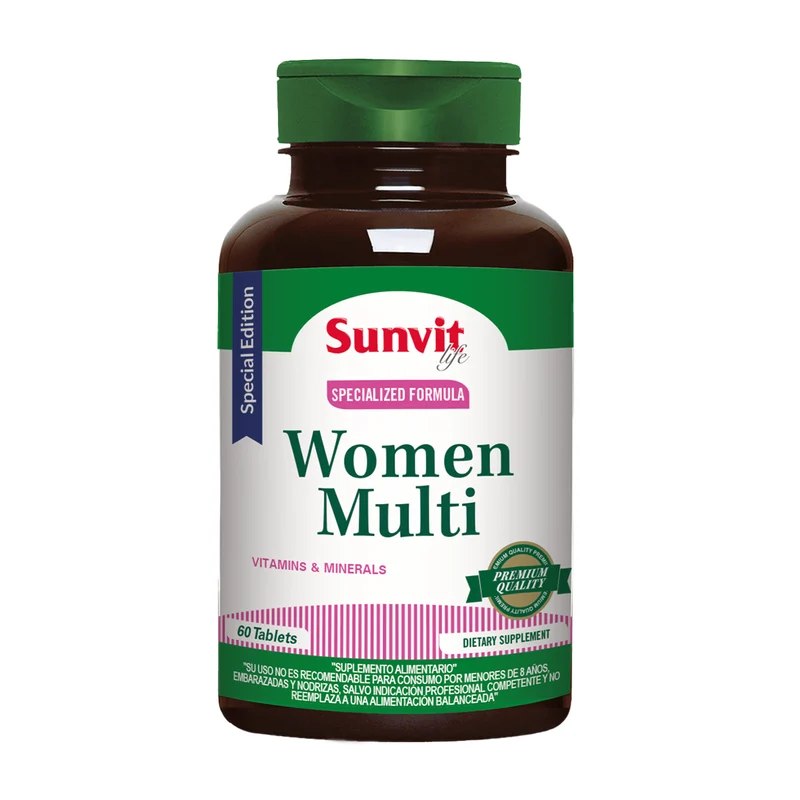 Multi Women (Special Edition) 60 tabs, Sunvit Life SIN SABOR